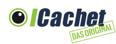 Icachet Logo dark background